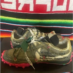 Gently worn Off white Nike waffle racers